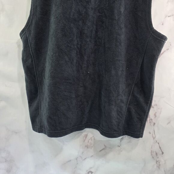 Columbia Vest Mens XXL Black Full Zip Fleece Jacket Mid Layer Steens Mountain - Picture 8 of 10